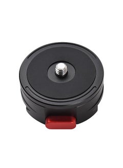 Buy Round Quick Release Plate Tripod QR Plate Camera Mount Adapter Quick Setup Aluminum Alloy  with 1/4 Inch Screw for DSLR Mirrorless Camera Tripod Gimbal Stabilizer in Saudi Arabia