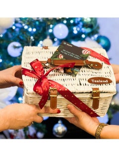 Buy Festive Tea Gift Mini Gift Basket Includes Festive Marsala Enchanted Star Ice Cherry Ele Mug and Personalized Gift Card in UAE