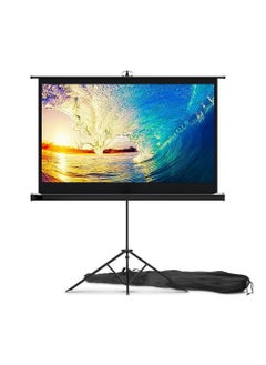 اشتري 60 inch Free Standing Projector Screen Indoor Outdoor Projector Screen for Movies or Presentations Premium HD Tripod Screen 16:9 Fold Free with Carry Bag and Straps في الامارات