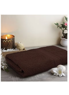 Buy Daffodil (Brown) Premium Hand Towel (40x60 Cm-Set of 1) 100% Cotton, Highly Absorbent and Quick dry, Hotel and Spa Quality Bath linen with Stripe Diamond Dobby-500 Gsm in UAE