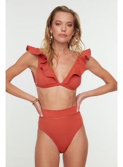 اشتري High Waist Bikini Bottom with Cinnamon Stripe Accessories TBESS22BA0027 في مصر