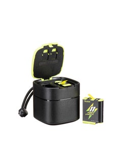 Buy TELESIN GP-FCK-B11 FAST CHARGING BOX WITH TWO PCS LIUHIUM BATTERY FOR GOPRO HERO 12/11/10/9 in UAE