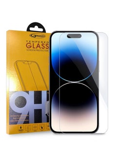 Buy 9H Ultra HD Curved Edges Case Friendly Full Glue Tempered Glass Screen Protector For Apple Iphone 14 Pro Clear in Saudi Arabia