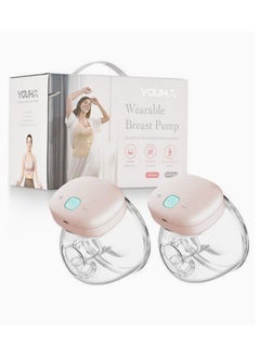 Buy 2 Pieces All-In-One Wearable Electric Breast Pump with Smart Phone APP Control in Saudi Arabia