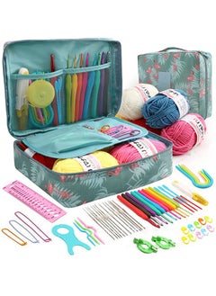 Buy Beginners Adults/Kids Complete Crochet Set, Yarn Crochet Instruction Crochet Hook Storage Case Knitting & Crochet Supplies Ideal Crochet Gift, Crocheter Beginner (Flamingo) in UAE