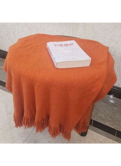 Buy Sofa Blanket Combination Orange 127x173cm in Saudi Arabia