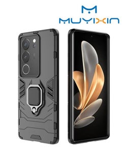 Buy Protective Back Cover for Vivo V29 Military Grade Shockproof Portective Case Black in Egypt