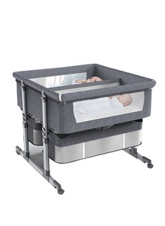 Buy Twin Bassinets For Twins - Adjustable, Mesh, Storage in UAE