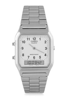 Buy Casio men's watch Stainless Steel Analog + Digital Wrist Watch AQ-230A-7BMQ in Saudi Arabia
