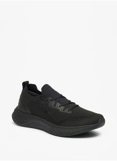 Buy Men's Textured Sports Shoes with Lace-Up Closure in UAE