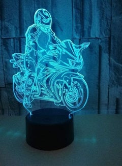 اشتري Motorcycle 3D Lamp Bedroom 3D Multicolor Night Light LED USB LED Lamp Children LED Multicolor Night Light في الامارات