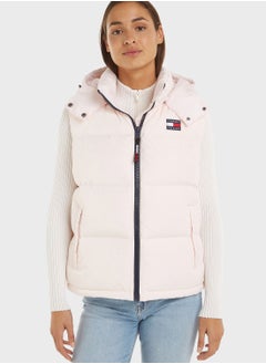 اشتري Zip Through Puffer Vest Jacket في السعودية