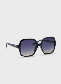 Buy Gradient Oversized Rectangle Shape Sunglasses in Saudi Arabia