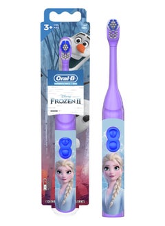 اشتري Oral-B Kids Battery Power Electric Toothbrush Featuring Disney's Frozen for Children and Toddlers age 3+, Soft (Characters May Vary) في السعودية