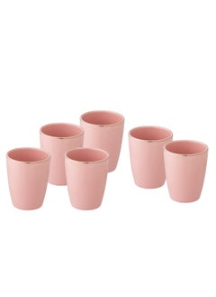 Buy A set of 6-piece porcelain cups for tea, coffee and espresso, for multiple uses in Saudi Arabia