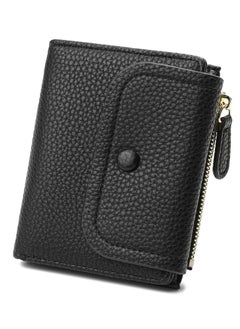 اشتري Small Cute Wallet For Women teen girls with Rfid Protection(Black), Black, small, Minimalist في السعودية