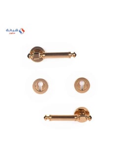 Buy Rosette Door handle Set BOSFOR Doganlar Turkish – Gold in Egypt