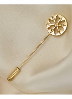 اشتري Pin With Cover Golden, hollow rose shape For Women في مصر