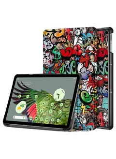 Buy Case for Google Pixel Tablet 2023 11 Inch Ultra Slim Lightweight Hard Back Doodle Shell Tri Fold Stand Cover with Magnetic Closure in Egypt