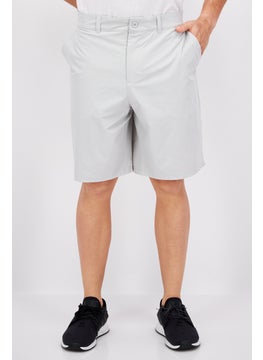 Buy Men Solid Basic Short, Light Grey in UAE