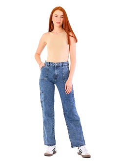 Buy Women's street jeans, blue, quarry in Egypt