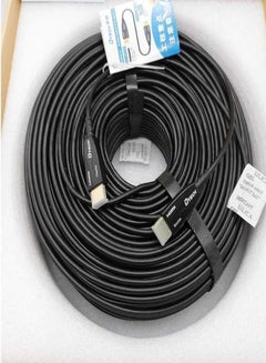 Buy D-Tech HDMI Optic FIber Cable 100Meter High Speed Resolution Support 4K in UAE