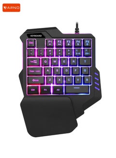 Buy G92 One-Handed Gaming Keyboard RGB Backlit Portable Mini Gaming Keypad Ergonomic Game Controller for PC PS4 Xbox Gamer in UAE