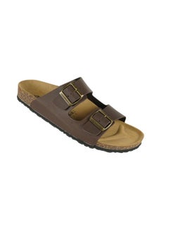 Buy Biochic Mens Double Strap Sandals 012-376 1800PR-Maroon in UAE