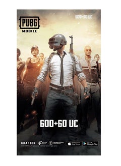 Buy PUBG 600 + 60 UC -  Digital Code - (Delivery Via SMS) in UAE