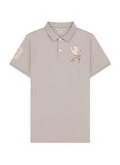 اشتري Men's Lion Polo  - Khaki في السعودية