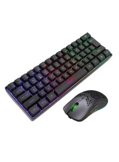 Buy V700 61 Key RGB Wired Gaming Keyboard and J900 USB Wired Gaming Mouse Set in Saudi Arabia