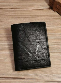 Buy Leather Wallet For Men Black Colour in Saudi Arabia