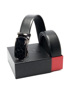 اشتري كلاسيك ميلانو حزام من الجلد الطبيعي (أسود) من ميلانو ليذر في الامارات