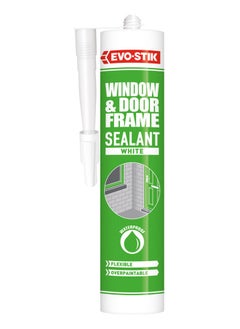 Buy Window & Door Frame Sealant, Waterproof, Flexible, Overpaintable, Lasts up to 15 Years, Colour: White, Size: 290ml in UAE