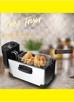 Buy 3.5L large capacity electric Deep fryer, French fries Deep fryer, household electric fryer, fried chicken ribs, French fries fryer in UAE