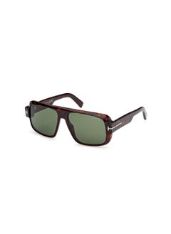 اشتري Men's Navigator Shape Acetate Sunglasses FT110152N58 Lens Size: 58 Millimeter - Dark Havana في الامارات