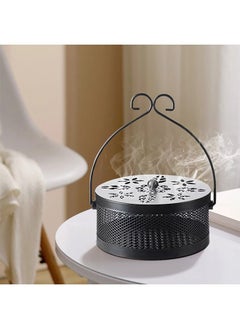 Buy Mosquito Coil Holder Retro Durable Portable Mosquito Incense Burner with Lid for Home and Camping in UAE