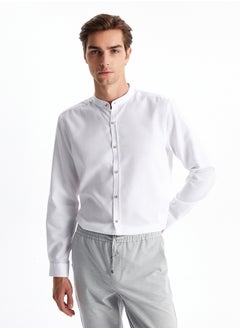 Buy Slim Fit Long Sleeve Dobby Weave Men's Shirt in Egypt