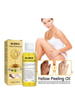 Buy 100ml Super Strength Yellow Peeling Oil Exfoliating Dark Skin for Body, Yellow Peeling Oil Body Whitening Skins, Butter Peeling Lightening Brighten Complexion for Cleansing and Moisturizing in Saudi Arabia