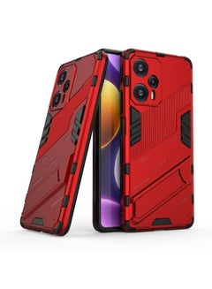 Buy Redmi Note 12 Turbo / Xiaomi Poco F5 Case Cover With Duty Protection Shockproof Defender Kickstand Armor Back Cover With Anti-Fingerprint Anti-Scratch Mobile Cell Phone Protection Protector in UAE