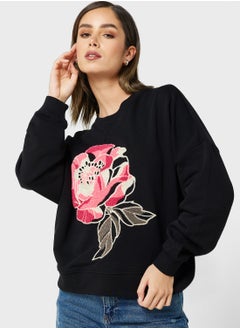 اشتري Floral Print Sweatshirt في الامارات