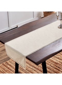 اشتري Naturio Lace Natural Table Runner 180 x 40 cm في الامارات