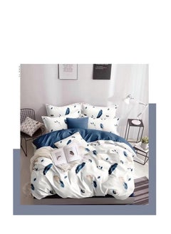 Buy Single Size Duvet Cover Sets classic Pattern Bedding cover Set (1 Duvet Cover 160 * 210 CM +Fitted bed sheet 120x200 * 30CM +2 Pillowcases) in UAE