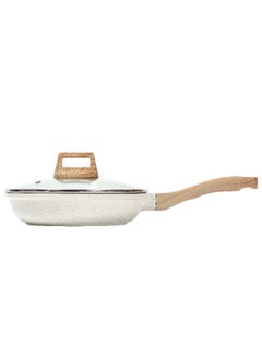 Nonstick Granite Crepe Pan With Spreader – 9.5" Flat Skillet, Aluminum, Dishwasher Safe, 500°F Max, ES-PS1624