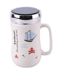 Buy Elegant Insulated Handle Tea Cup 480 ml in Saudi Arabia