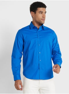 Buy Long Sleeve Stretch Poplin Shirt in Saudi Arabia