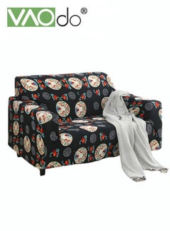 Buy High Elastic Sofa Cover 2-Seater Universal All Inclusive Sofa Cover Fine Soft Material Color Fastness High Elastic Belt Sofa Cover in UAE