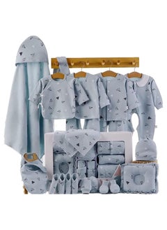 Buy Baby Newborn Essentials Layette Gift Set with Box 22 Piece Baby Girl Boys Gifts Premium Cotton Baby Clothes Accessories Set Fits Newborn Baby Suit Set Cuddle Strap Bib Gloves Saliva Towel Pillow in Saudi Arabia