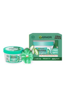 Buy Ultra Doux Moisturising Hair Food Aloe Vera 3 In 1 For Normal Hair  + Free Green Scrunchy in Egypt