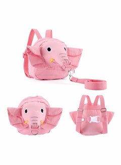 Buy Toddler Walking Safety Backpack with Leash, Anti Lost Child Backpack with Safety Leash, Cute Child Mini Walking Safety Harness for Airport Travel Kids Baby Children Infant Boys (Pink) in Saudi Arabia